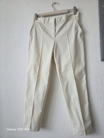 Loro Piana Cremefarbene Baumwoll-Hosen Grösse M ( Italy 44 )