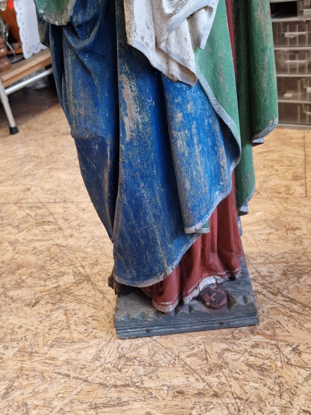 Statuette: Heilige antike holz figur – Usato da Mettlen venduto da elios0888 3