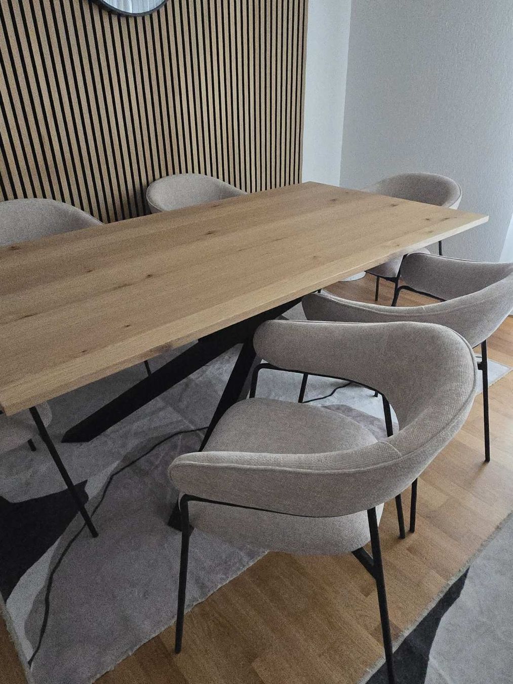Tischset: Holz Esstisch mit 6 Designer Stühlen von CLARS – Gebraucht aus Rüti ZH von ale_v8cn 6