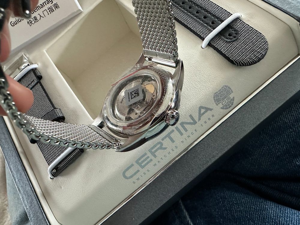 Certina Orologi: Certina DS-1 Powermatic 80 Herrenuhr, neu, mit Garantie – Nuovo e nell'imballaggio originale da Courlevon venduto da Topwatch3000 8