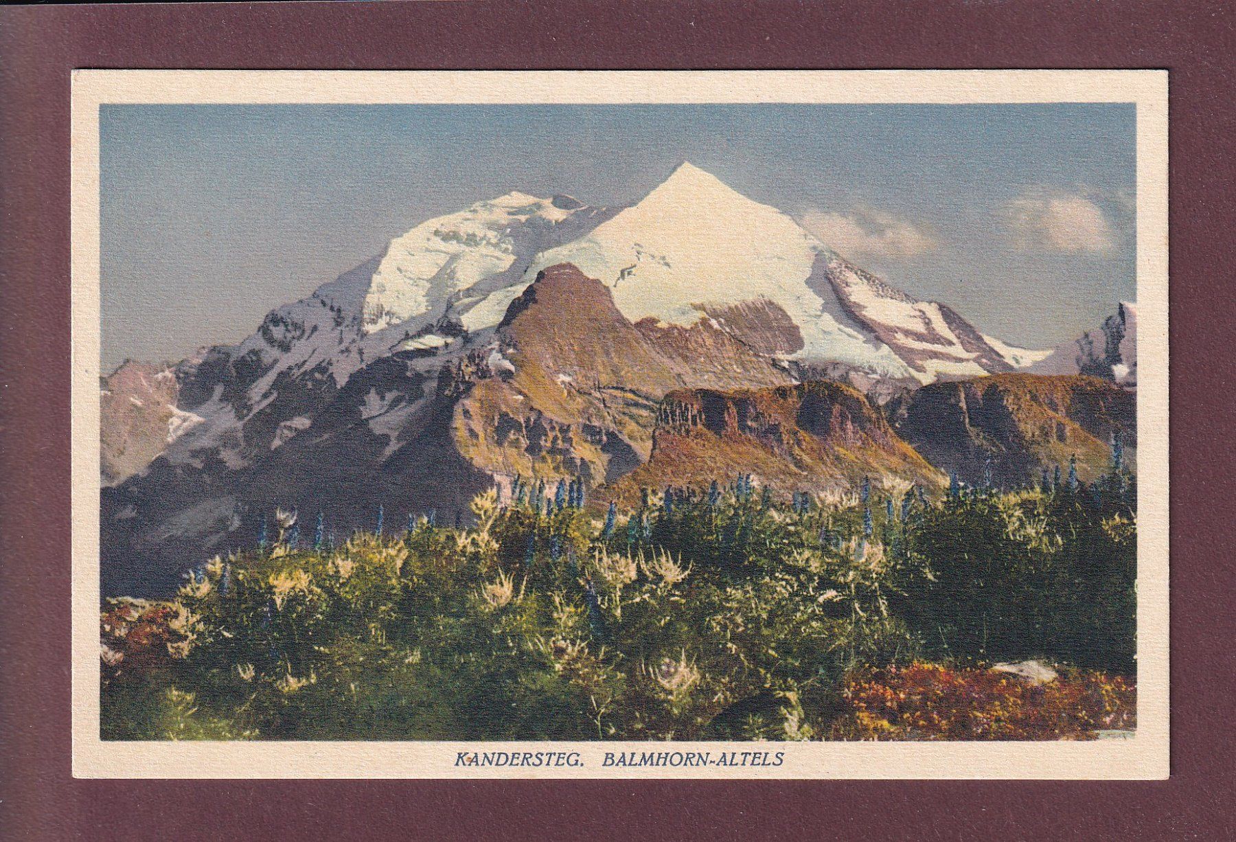 Cartoline postali: Kandersteg - BALMHORN-ALTELS – Usato da Pully venduto da nicecards