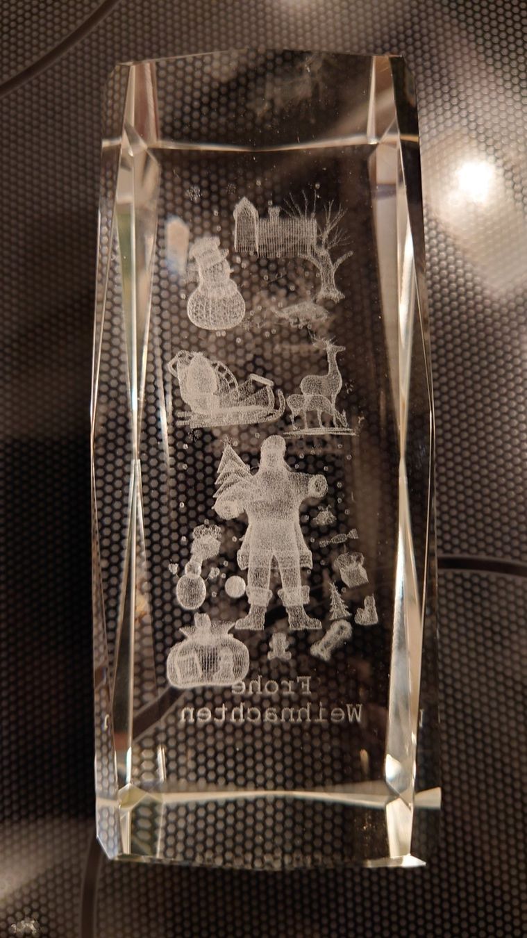Alle Dekorationen: Glas-Lasergravur mit Weihnachtsmotiven – Gebraucht aus Zug von Hockey12 2