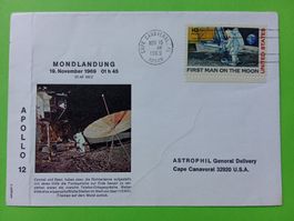 FIRST MAN ON THE MOON, Cape Canaveral  19.11.1969 - USA 10c
