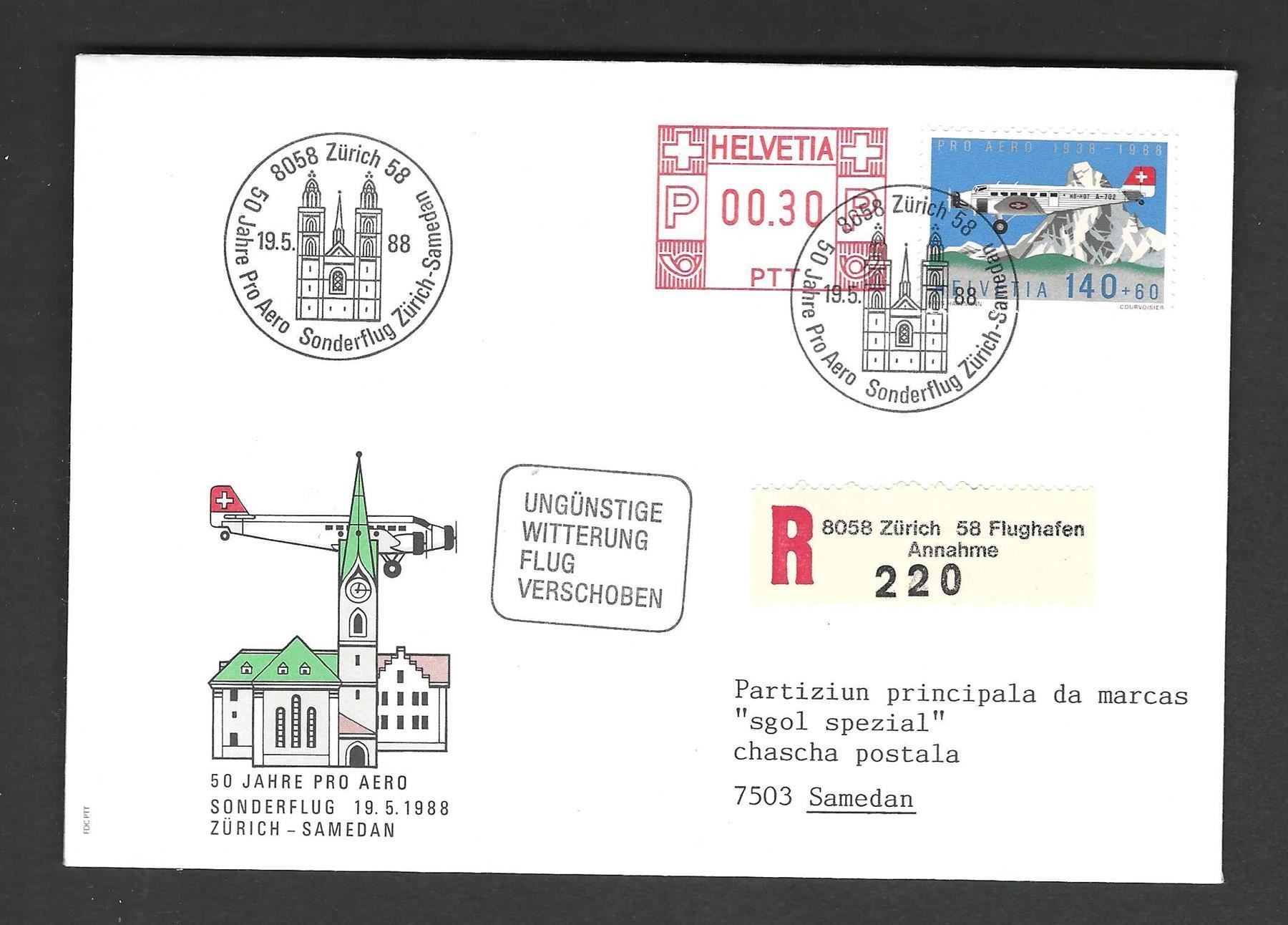 Couverts & Versandtaschen: CH FDC  Einschreiben – Gebraucht aus Koblenz von Markenhimmel