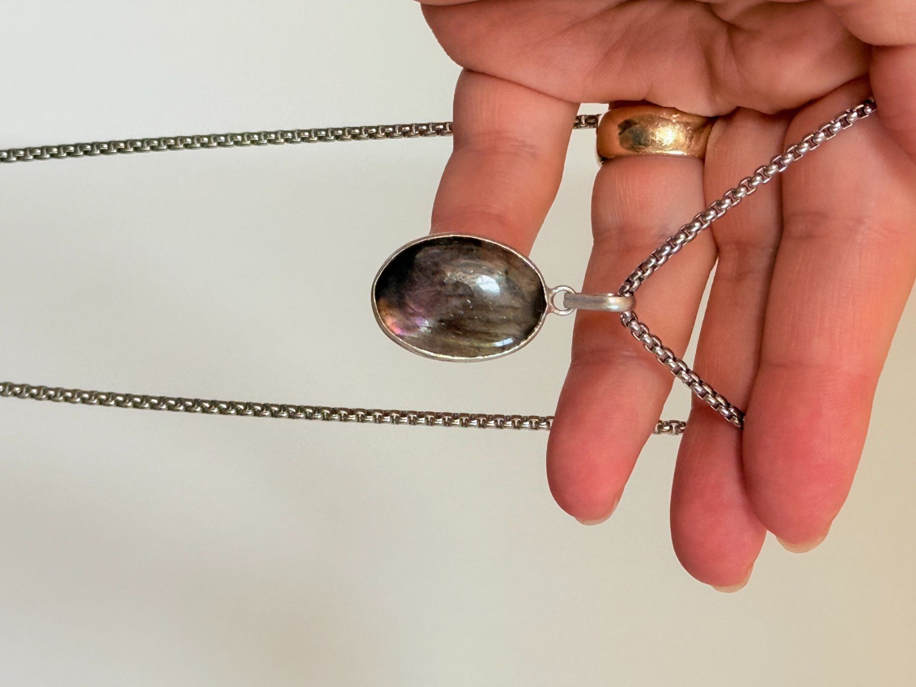 Catenine: Labradorite necklace – Nuovo e nell'imballaggio originale da Genève venduto da AGBERG 4