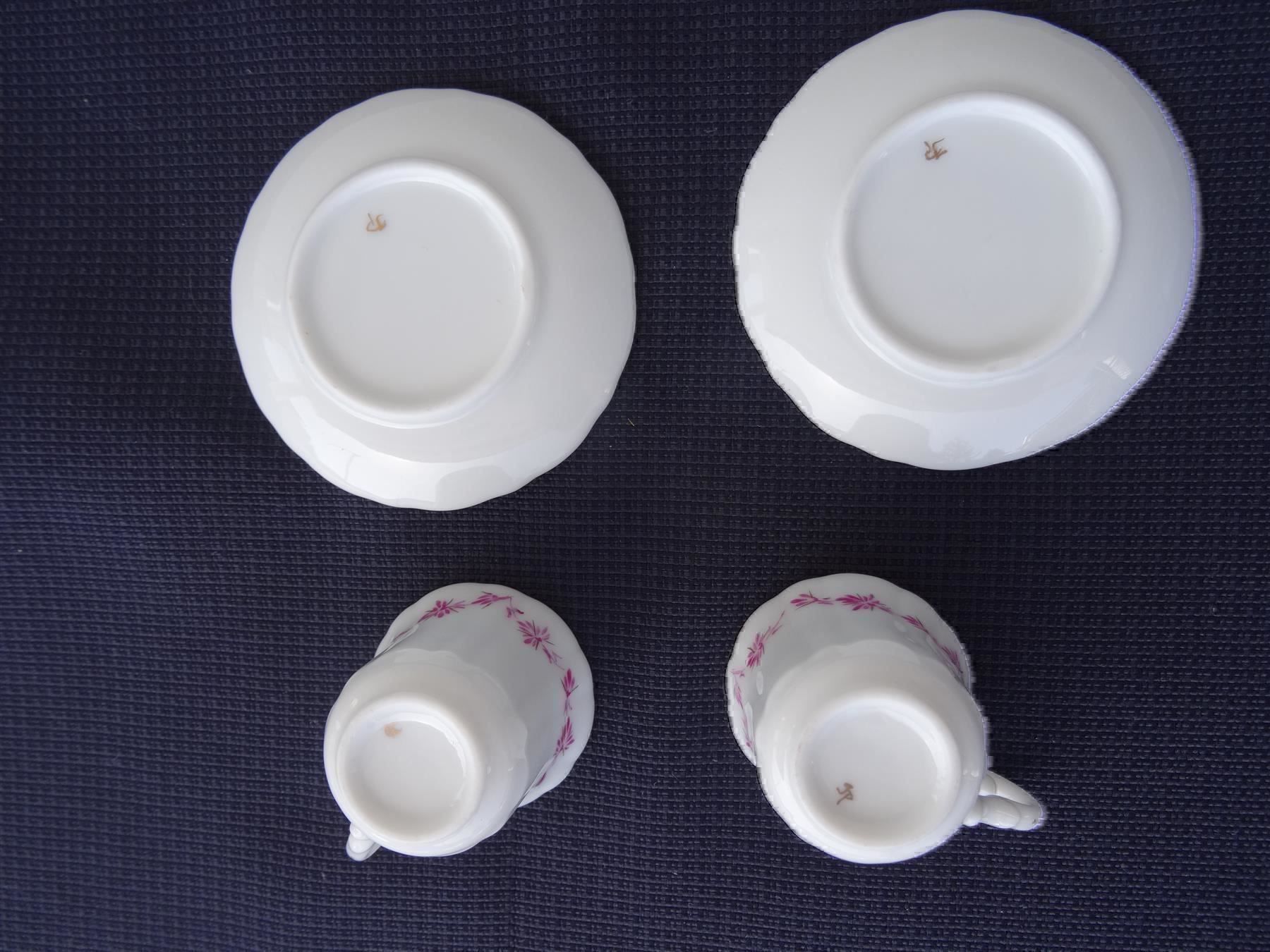 Set di piatti: wunderschönes Miniature Tête-a-Tête – Usato da Lupfig venduto da Hubi64 9