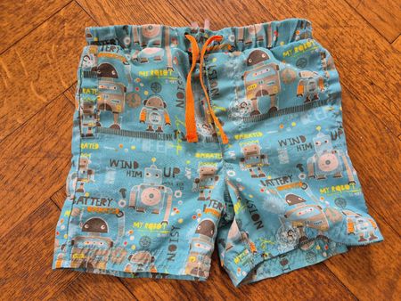 Short de bain garçon - robots rigolos - Taille 74 cm