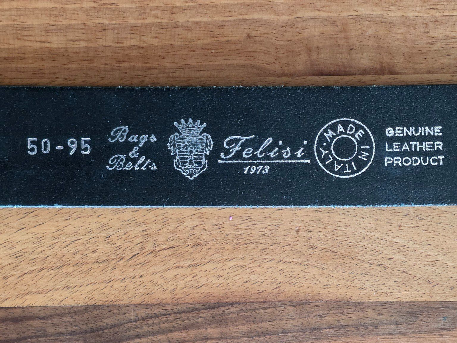 Cinture: Felisi Ledergürtel schwarz 95 cm – Usato da Dietlikon venduto da Bonamesa 4