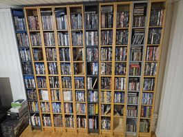 DVD Sammlung komplett mit Regalen