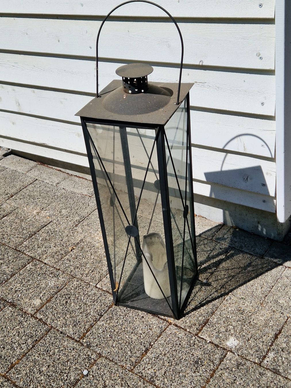 Laternen: Laterne aus Metall und Glas – Gebraucht aus Dietlikon von anbe64