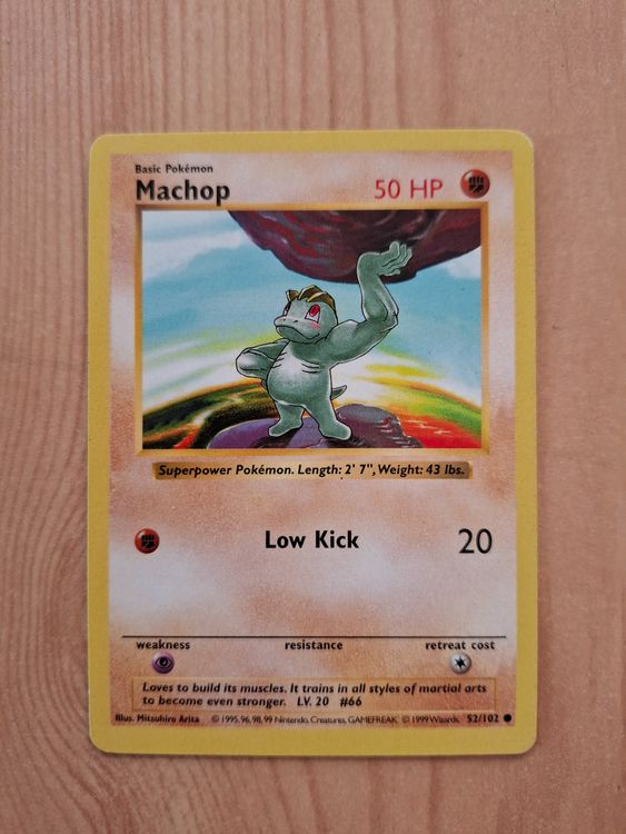 Pokemon Machop Base Set Shadowless 52/102 (Gebraucht) in Giornico für ...