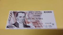Ecuador 10'000 Sucres 1996, Sammler Banknote