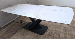 Tisch mit Keramikplatte elektr. Auszug, 180(+50)x100 cm