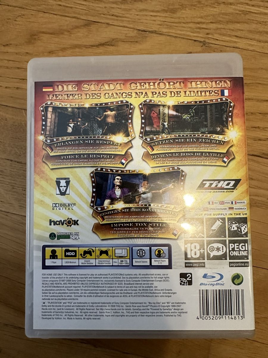 Sony Giochi: Saints Row 2 PS3 – Usato da Döttingen venduto da Tiziano85 1