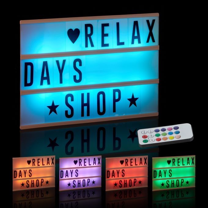 Lampade: Lightbox mit Farbwechsel 	•	Farbig leuchtende LEDs – Nuovo e nell'imballaggio originale da Bülach venduto da StoreInShop.com