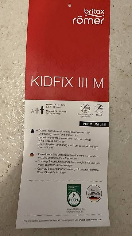Britax Römer Seggiolini per auto: Kindersitz Römer Kidfix lll M – Usato da Münsingen venduto da nery44 4