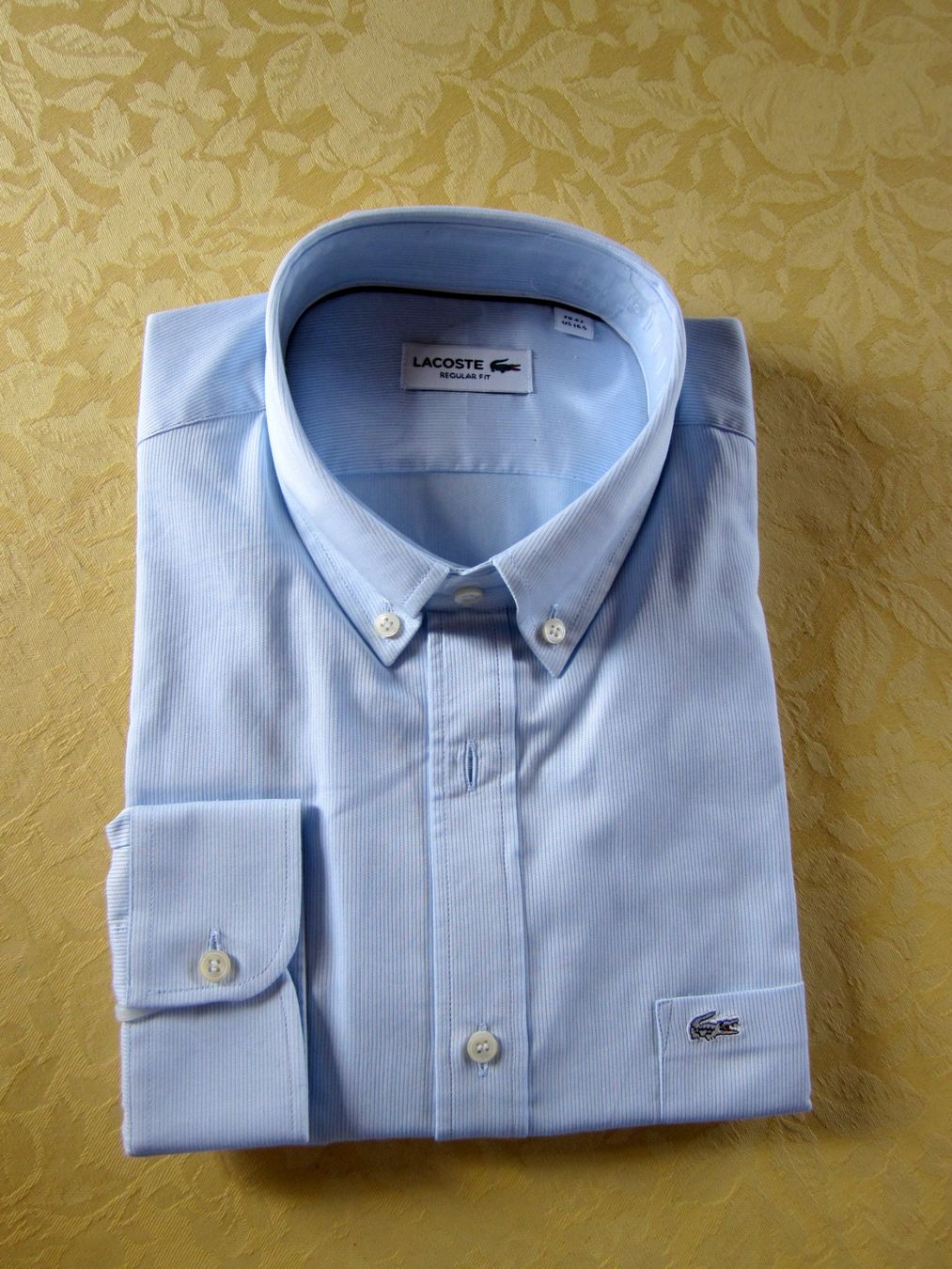 Lacoste Camicie: Lacoste Hemd, langarm, Regular Fit, Grösse 42 – Nuovo (secondo la descrizione) da Binningen venduto da flugi30