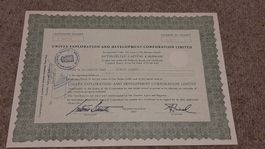 Aktie Univex Exploration and Development Corporation Limited