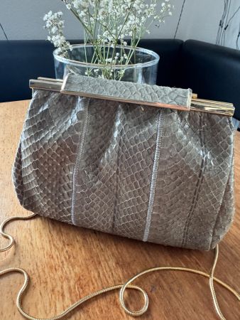 Vintage-Tasche aus Pythonleder in exzellenter Qualität