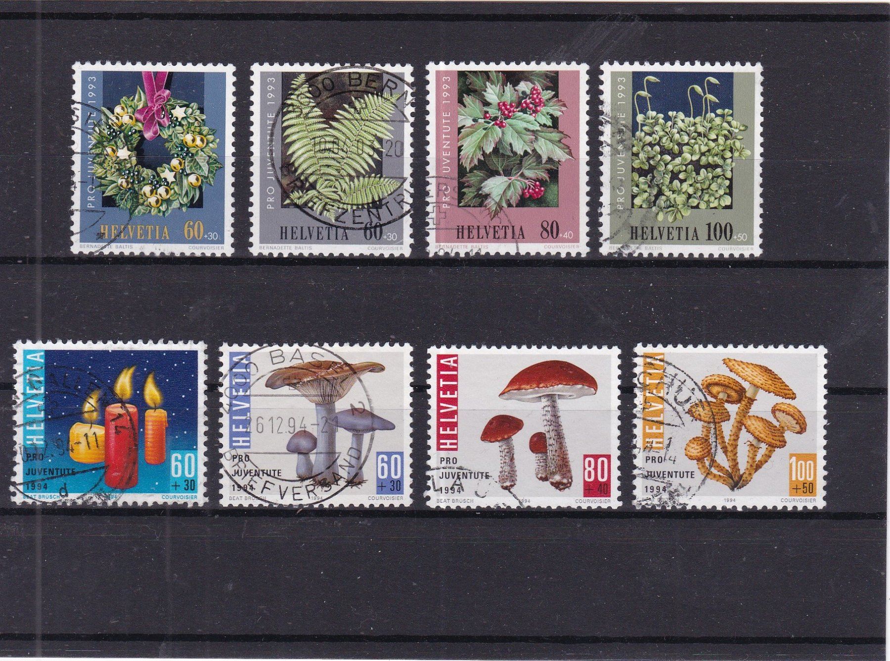 Alle Briefmarken: PRO JUVENTUTE 1993/1994 – Gebraucht aus Gretzenbach von Sikim