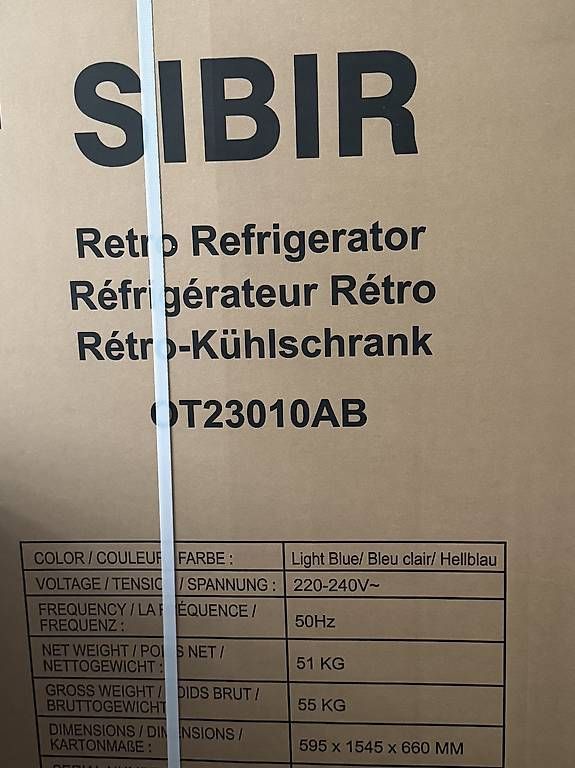 Sibir Kühlschrank: neuer Sibir Retro- Kühlschrank – Neu und originalverpackt aus Schaffhausen von Nathalia33 1