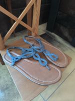 Sandalen blau geflochten Grösse 39 gut erhalten