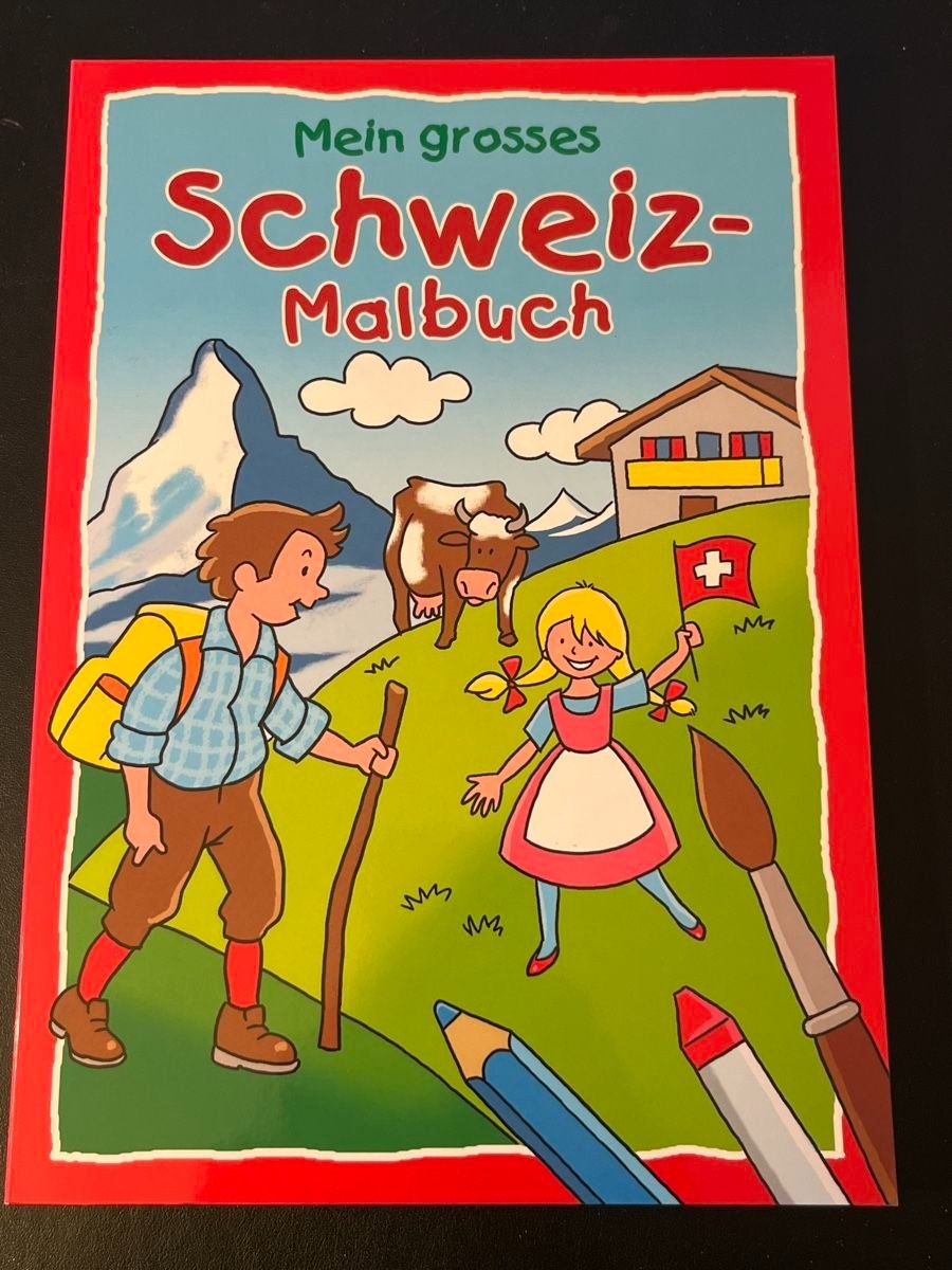 Libri: Mein grosses Schweiz-Malbuch – Nuovo (secondo la descrizione) da Neuchâtel venduto da Dualseele