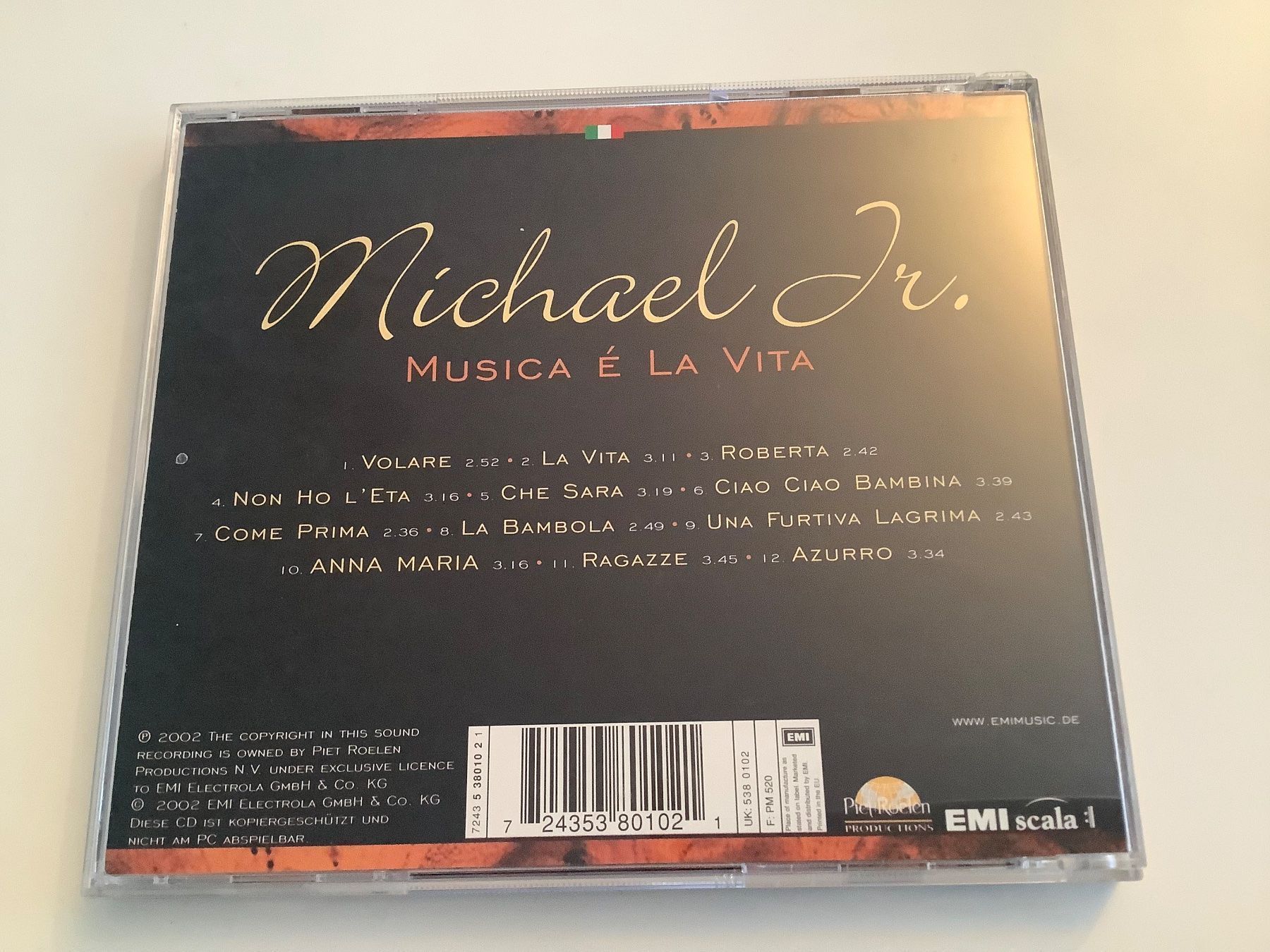 CDs: Michael Jr. / Musica e la Vita / 2002 – Gebraucht aus Dübendorf von Shreck 1