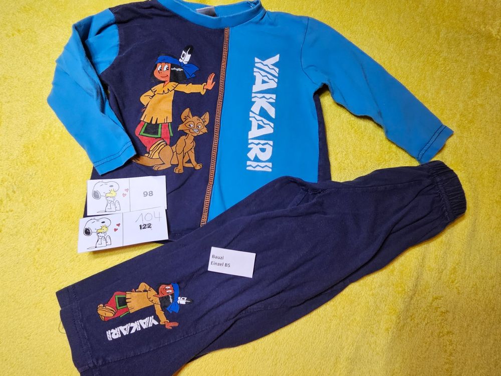 98 104 B5 Yakari Cartoon Pyjama Langarm Kaufen auf Ricardo