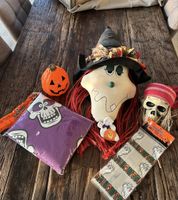 Halloween Deko Set: Kürbis, Schädel, Geist & Hexe 🎃👻🧙