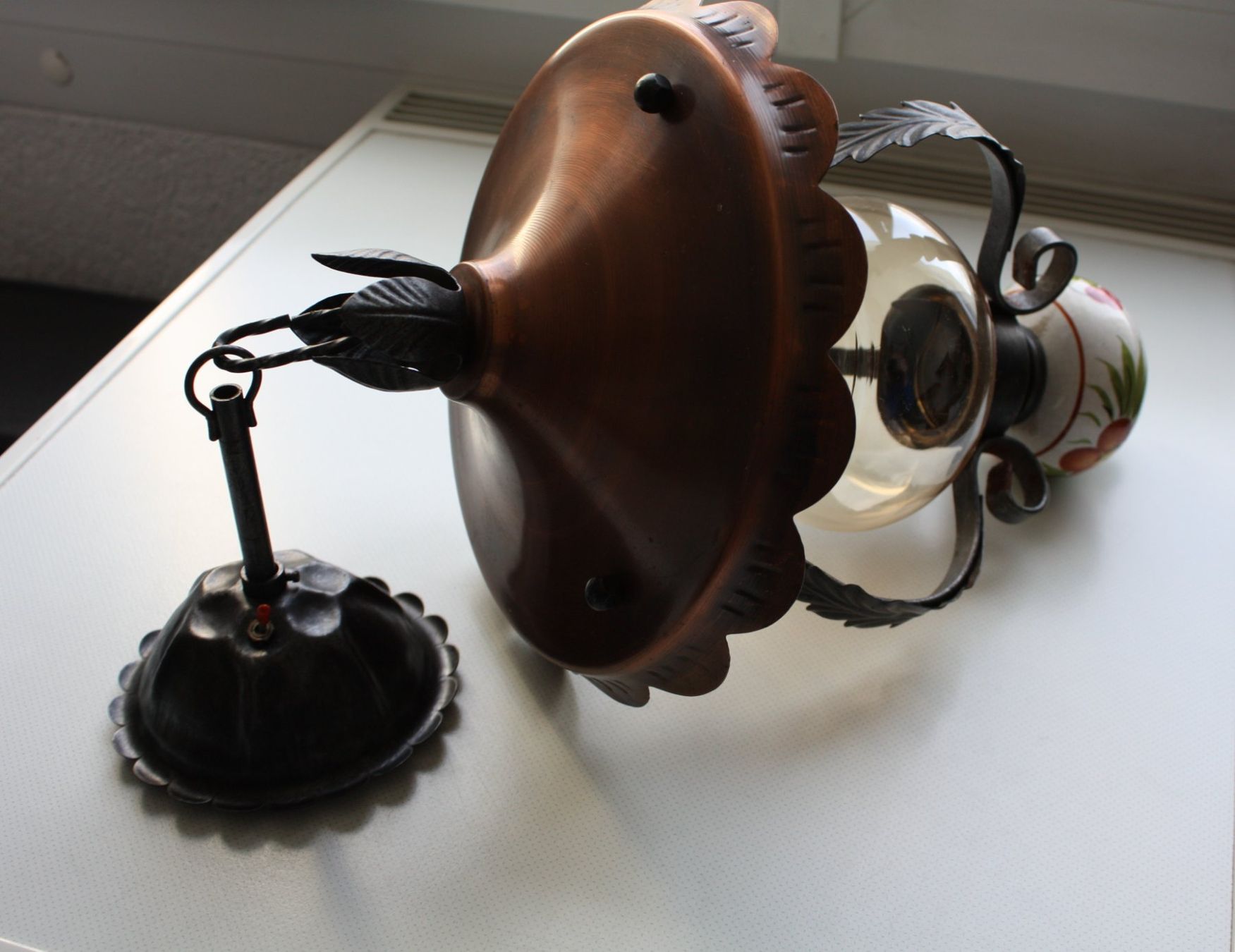 Kronleuchter & Deckenlampen: Deckenlampe, Hängelampe, Messing, Schmiedeeisen – Gebraucht aus Wettingen von Licht08 1