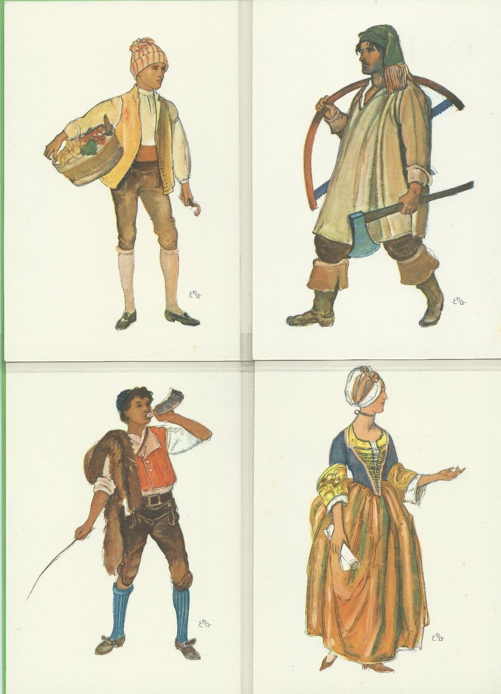 Ansichtskarten: Féte des Vignerons Vevey 1927, 24 Ansichtskarten – Neu (gemäss Beschreibung) aus Zürich von t24_de 2