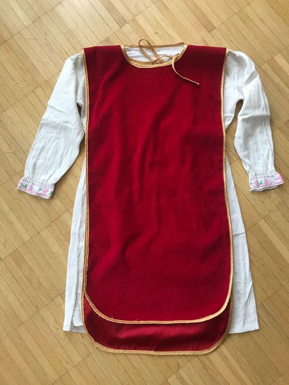 Mittelalter-Kostüm Für Mädchen (Größe 7-9) – Wirtin Margery, Mit Kleid, Weste, Gürtel, Tasche Und Mütze