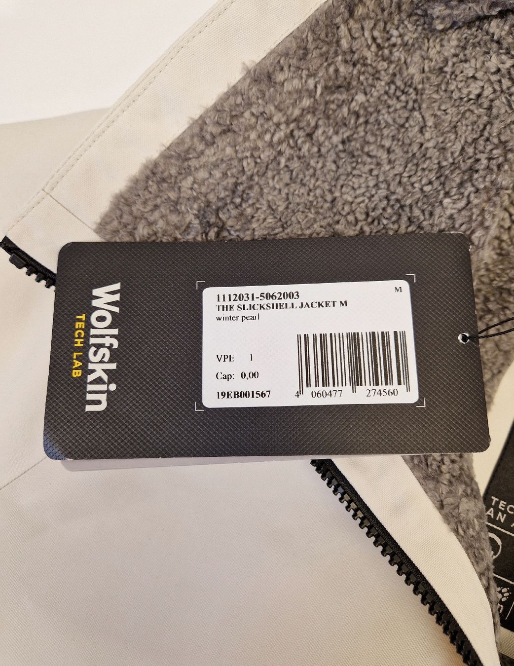 Jack Wolfskin Giacche: Jack Wolfskin The Slickshell Jacket Herren weiss Grösse M – Nuovo e nell'imballaggio originale da Braunau venduto da Brand-Store 3