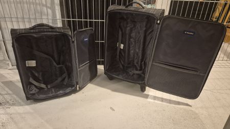 Saxoline Koffer Set 2-teilig kariert schwarz
