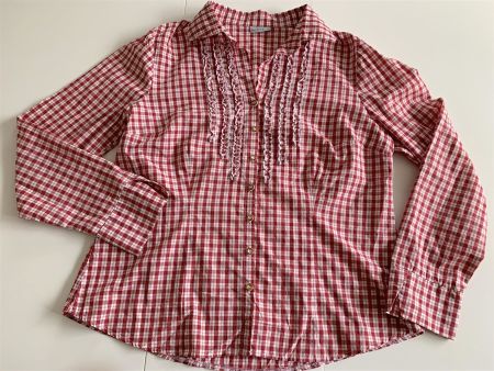 MÄRITHÜSli Jennihemden karierte Bluse rot/weiss Gr. 42