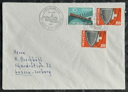 Schweiz 1957 Gotthardbahn Jubiläumszug 75 Jahre