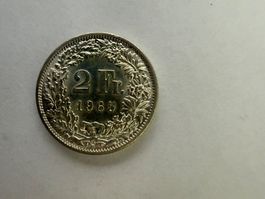Fr. 2.00 - Jahrgang 1965 - Silber - vz