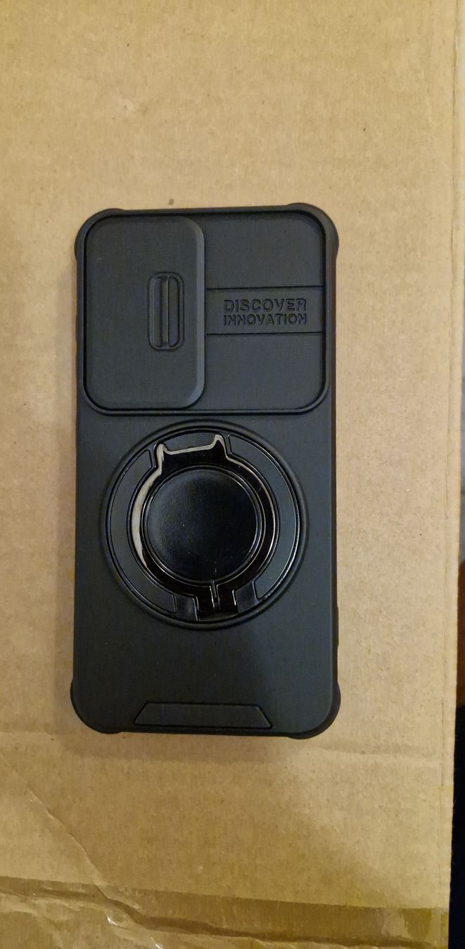 Samsung Cover & Protezioni schermo: Handyhülle Schwarz mit Ringhalter und Schiebefach Neu – Usato da Subingen venduto da Solddier01