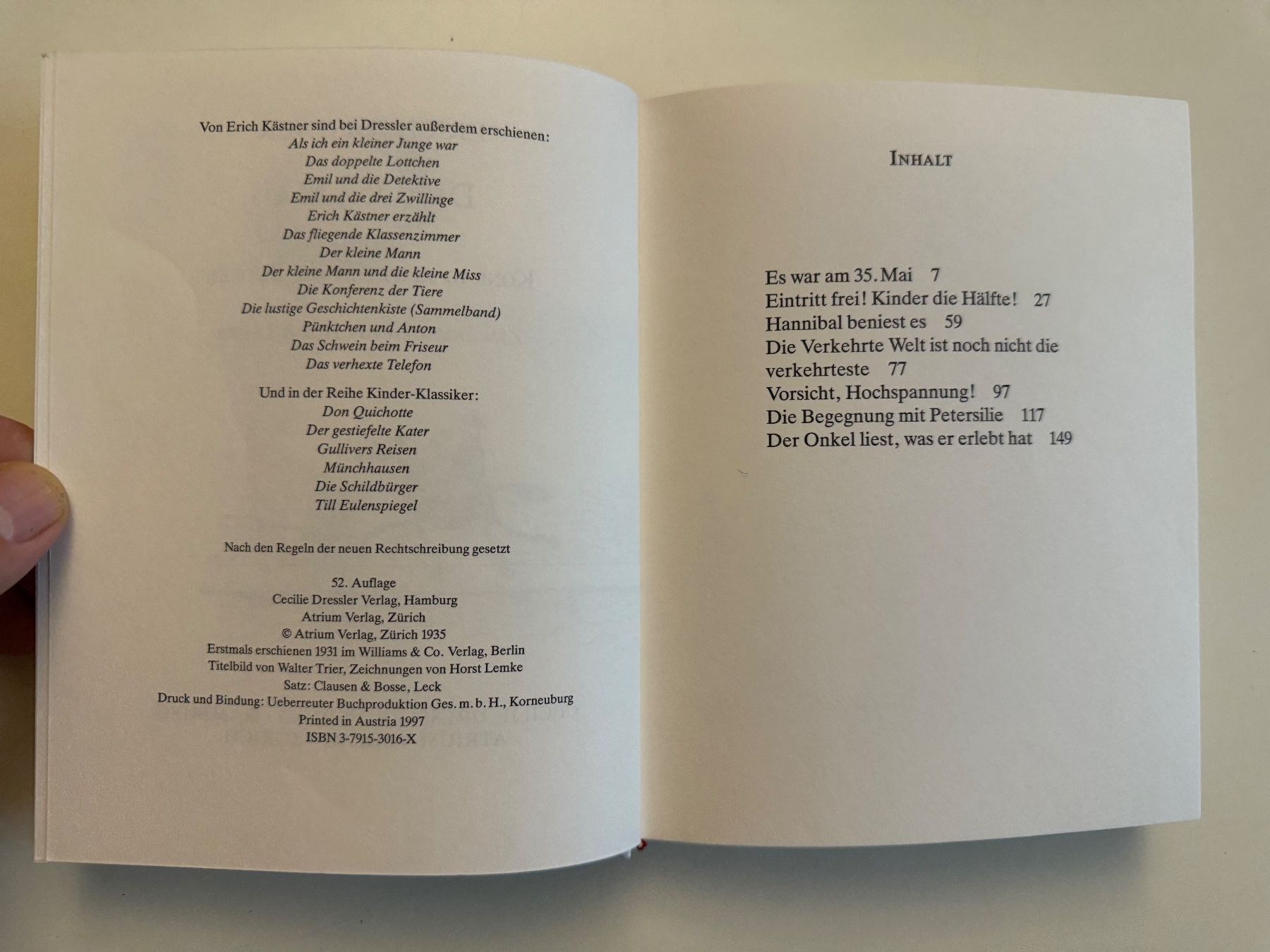 Libri: Klassiker Kinderbuch - Der 35. Mai - ERICH KÄSTNER – Usato da Münsingen venduto da Ganjam 3