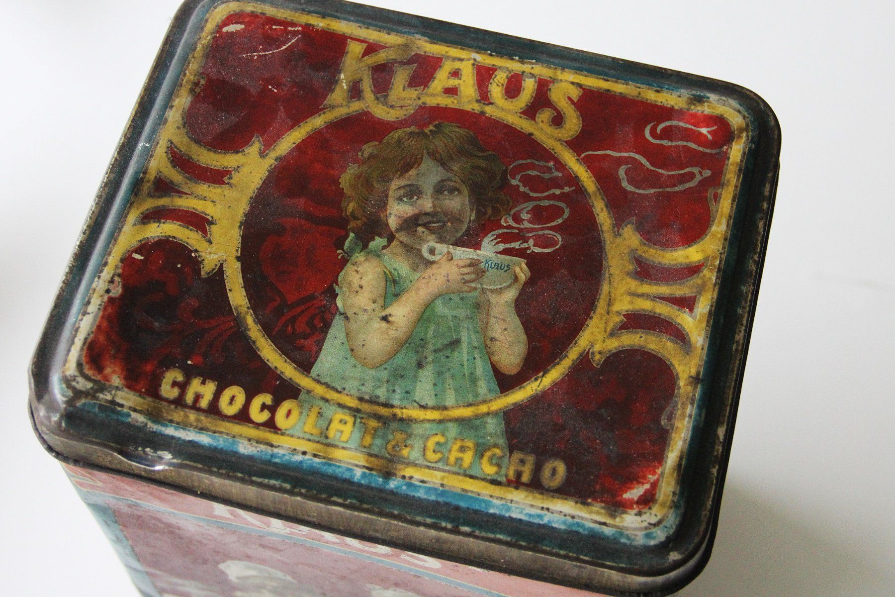 Barattoli: antike Blechdose Klaus Cacao Soluble – Usato da Luzern venduto da chf_zvb8 4