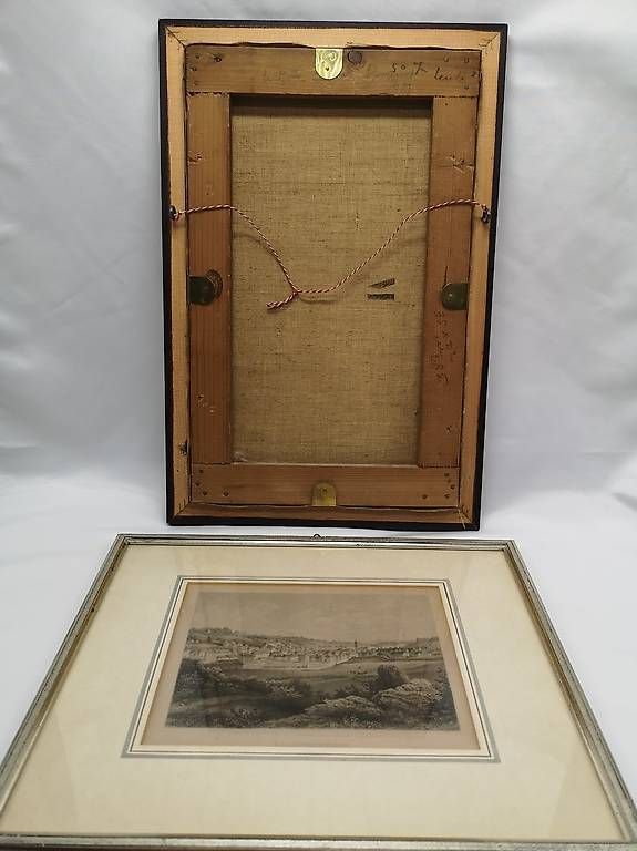 Gemälde: Lot de 11 tableaux - aquarelles - gravures etc.. – Gebraucht aus Bulle von italicum 7
