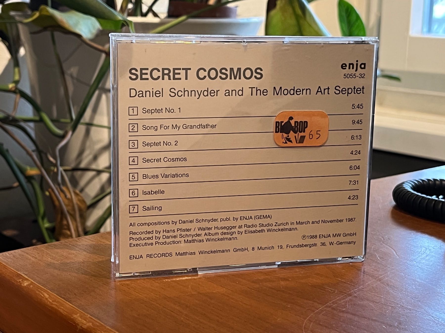 CDs: Daniel Schnyder & The Modern Art Septet - SJO – Gebraucht aus Küsnacht ZH von swisssales.net 3