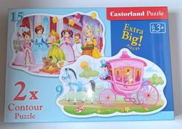 Castorland Puzzle, 2 Stück, Extra Big! 15 + 9 Teile, Top!