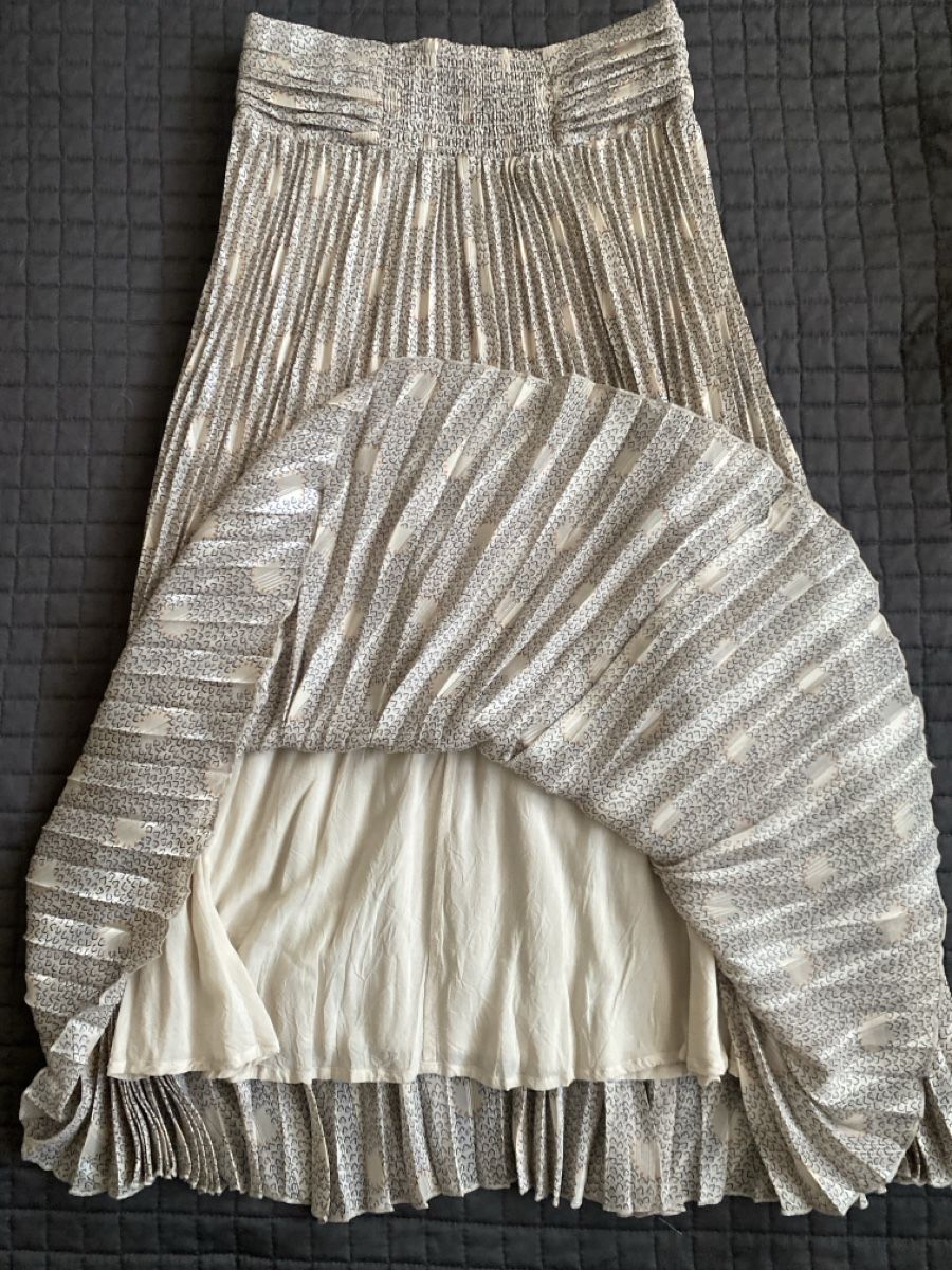 Ba&Sh Gonne: Jupe plissée BS& H doubléebTaille 36 Beige État Excellent – Nuovo (secondo la descrizione) da Geneve venduto da pat_p76n 3