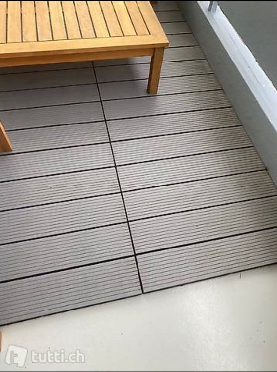 Gummi Fußbodenmatten-System - Perforiert Mit Klick-System 91,5x91,5 Cm