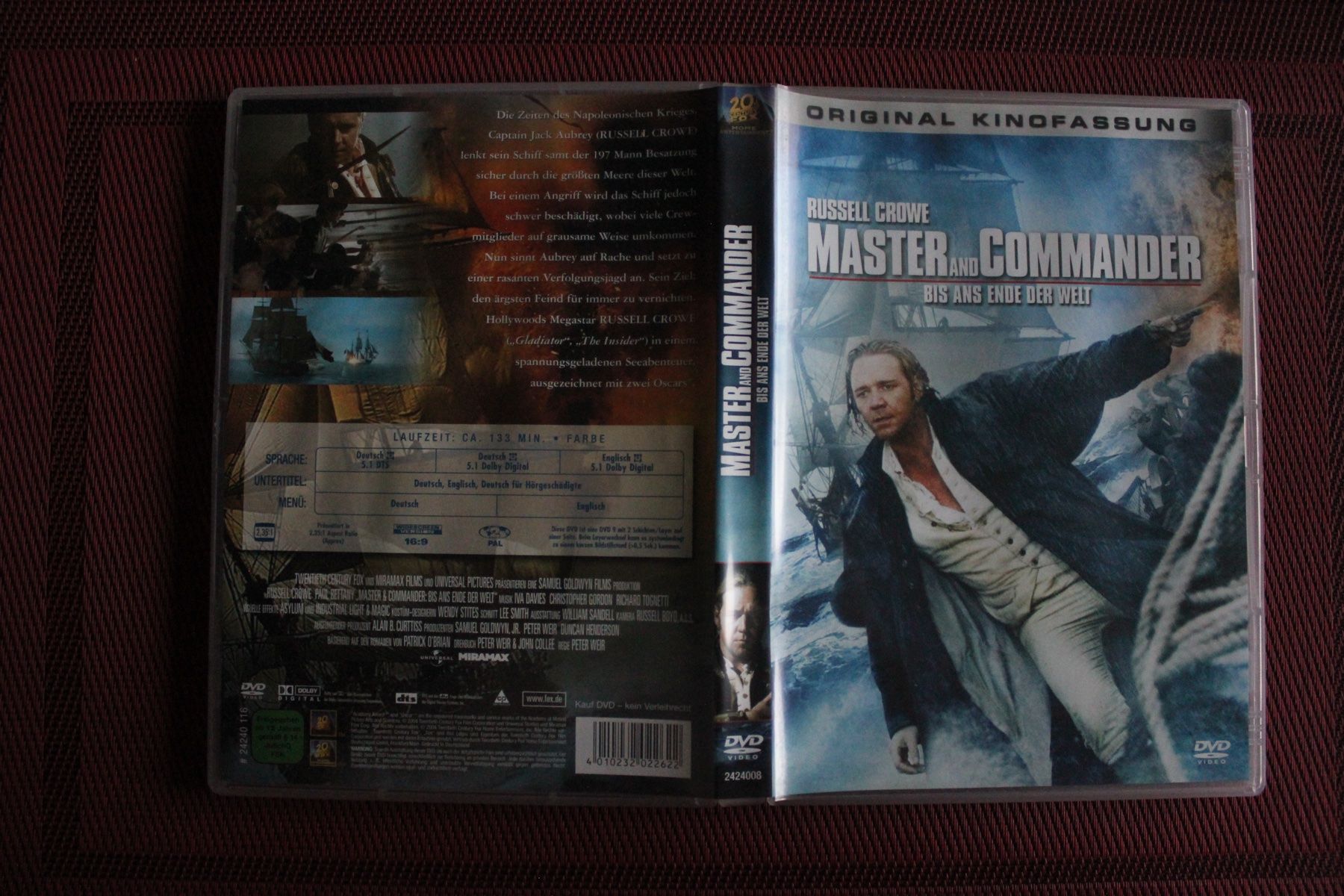 Tutti i DVDs: Master and Commander - Bis ans Ende der Welt DVD – Usato da Geroldswil venduto da Schlumpfine1973