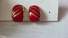 Ohrclips Vintage Style goldfarben 80 Jahre? Modeschmuck