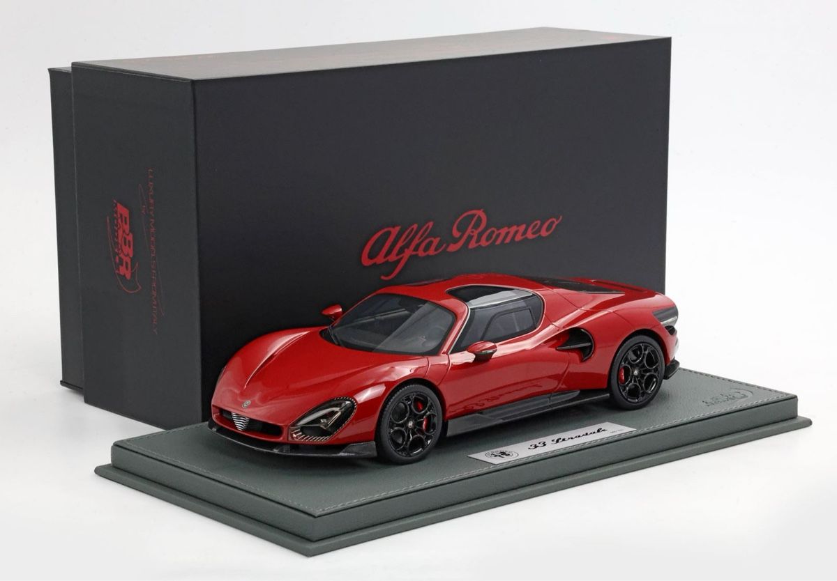 Alfa Romeo Modellini d'auto: ALFA ROMEO 33 STRADALE ROSSO ALFA – Nuovo e nell'imballaggio originale da Bergdietikon venduto da Modell_Cars