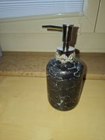 Seifenspender schwarz Marmor Optik